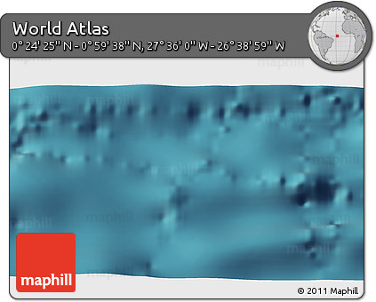 Satellite 3D Map of the Area around 0° 42' 2" N, 27° 7' 30" W