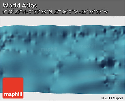 Satellite 3D Map of the Area around 0° 42' 2" N, 27° 7' 30" W