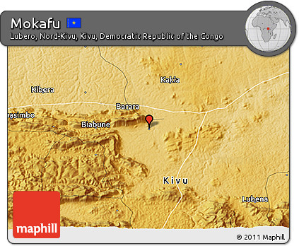 Physical 3D Map of Mokafu