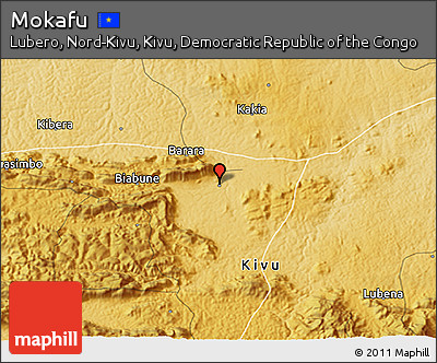 Physical 3D Map of Mokafu