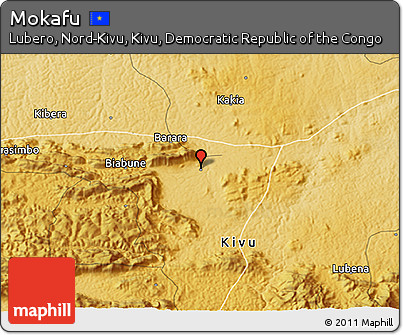Physical 3D Map of Mokafu