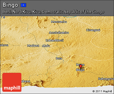 Physical Panoramic Map of Bingo