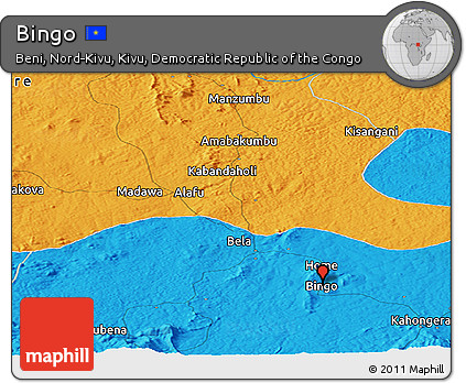 Political Panoramic Map of Bingo
