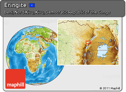Physical Location Map of Eringite