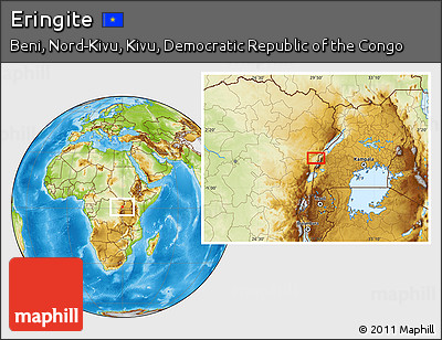 Physical Location Map of Eringite