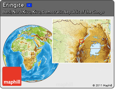 Physical Location Map of Eringite