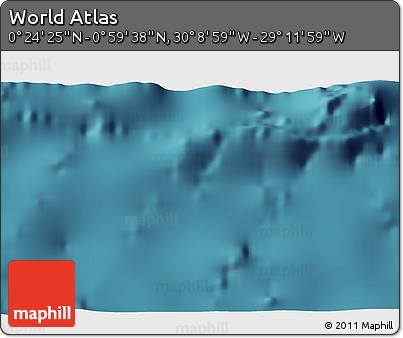 Satellite 3D Map of the Area around 0° 42' 2" N, 29° 40' 29" W