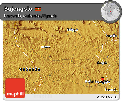 Physical 3D Map of Bujongolo