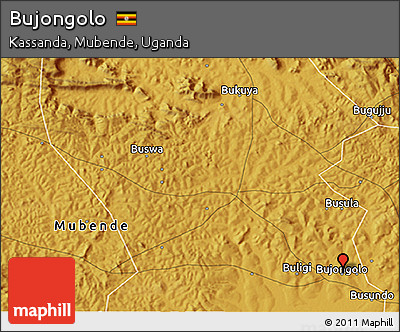 Physical 3D Map of Bujongolo