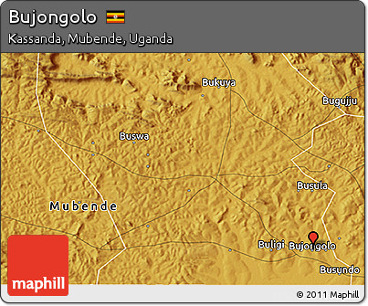 Physical 3D Map of Bujongolo