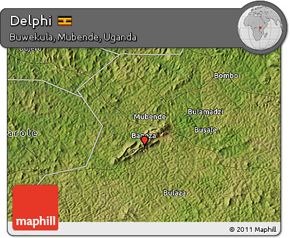 Satellite 3D Map of Delphi