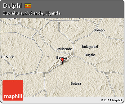 Shaded Relief 3D Map of Delphi