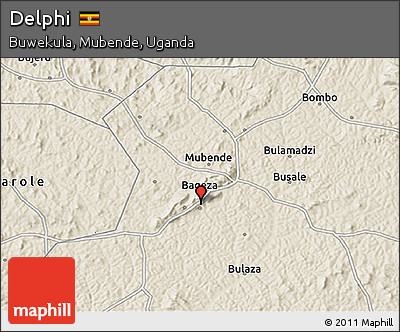 Shaded Relief 3D Map of Delphi