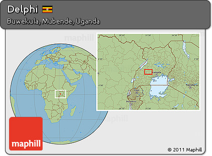 Savanna Style Location Map of Delphi