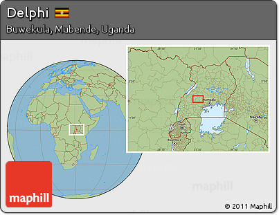 Savanna Style Location Map of Delphi