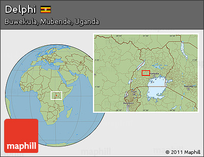 Savanna Style Location Map of Delphi