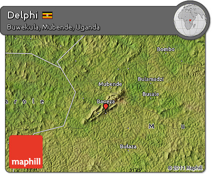Satellite Map of Delphi