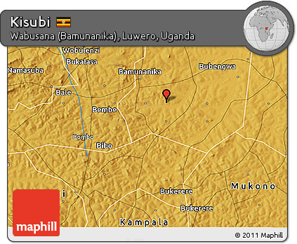 Physical 3D Map of Kisubi