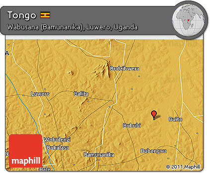 Physical 3D Map of Tongo