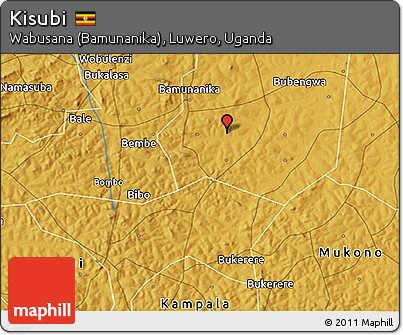 Physical 3D Map of Kisubi