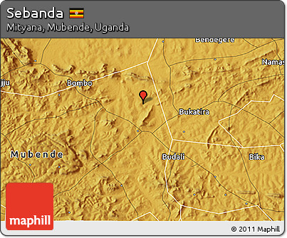 Physical 3D Map of Sebanda