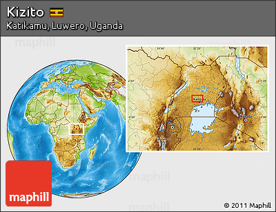 Physical Location Map of Kizito