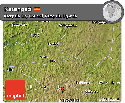 Satellite Map of Kasangati