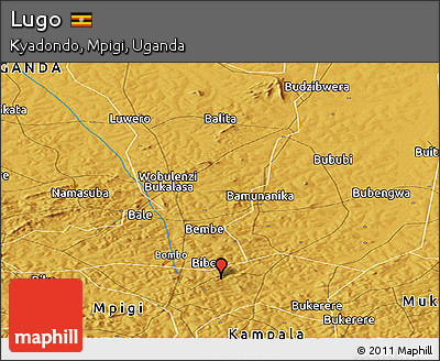 Physical Panoramic Map of Lugo