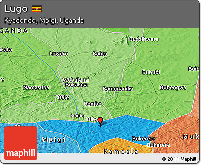 Political Panoramic Map of Lugo