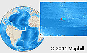 Shaded Relief Location Map of the area around 0° 42' 2" N, 32° 13' 30" W