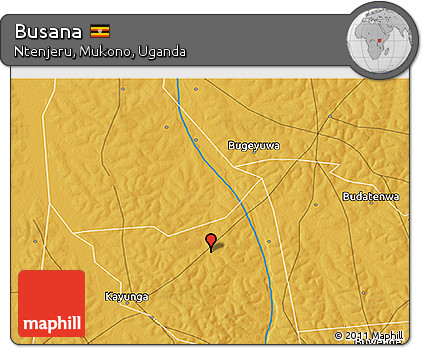 Physical 3D Map of Busana