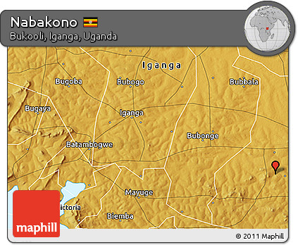 Physical 3D Map of Nabakono