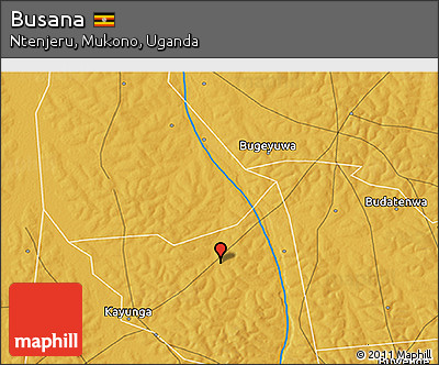 Physical 3D Map of Busana