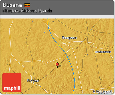 Physical 3D Map of Busana