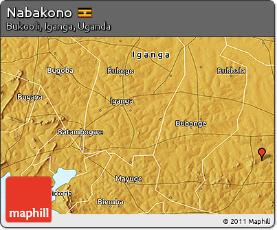 Physical 3D Map of Nabakono