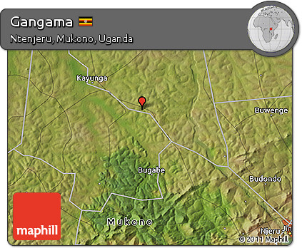 Satellite 3D Map of Gangama