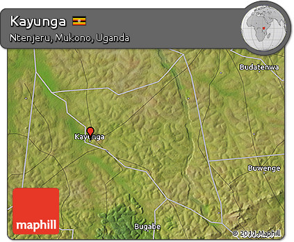 Satellite 3D Map of Kayunga