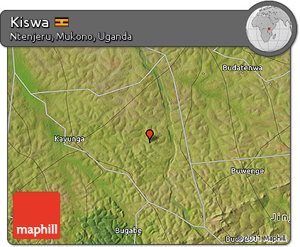 Satellite 3D Map of Kiswa
