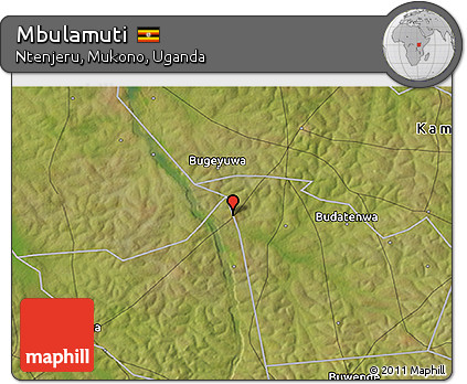 Satellite 3D Map of Mbulamuti