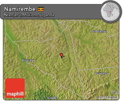 Satellite 3D Map of Namirembe