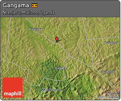 Satellite 3D Map of Gangama