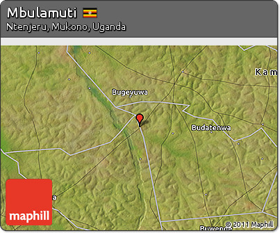 Satellite 3D Map of Mbulamuti