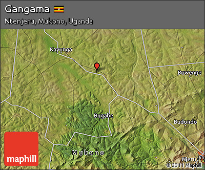 Satellite 3D Map of Gangama