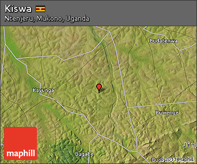 Satellite 3D Map of Kiswa