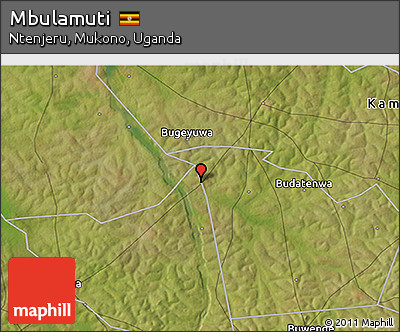 Satellite 3D Map of Mbulamuti