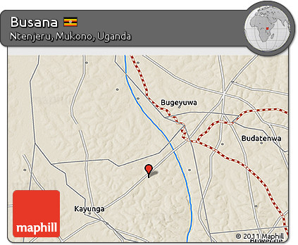 Shaded Relief 3D Map of Busana