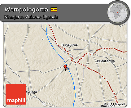Shaded Relief 3D Map of Wampologoma