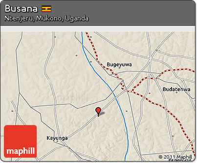 Shaded Relief 3D Map of Busana