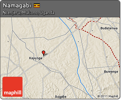 Shaded Relief 3D Map of Namagabi