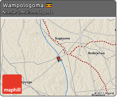 Shaded Relief 3D Map of Wampologoma